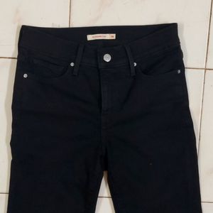 Levi's Jet Black Straight leg jeans